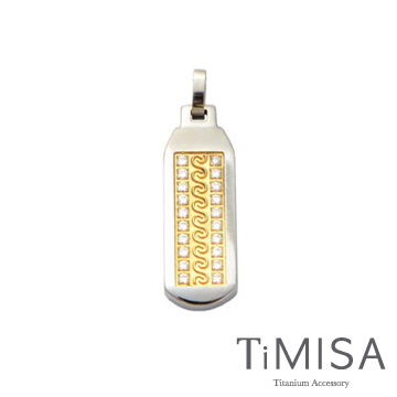 『TiMISA』《永恆真愛-金(寬版)》純鈦墜飾