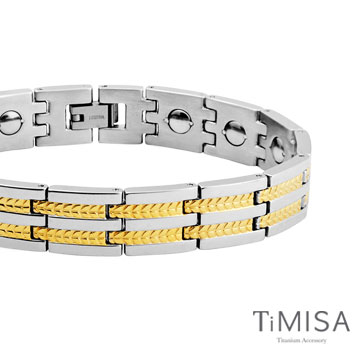 TiMISA《豐收之歌-寬版》純鈦鍺手鍊
