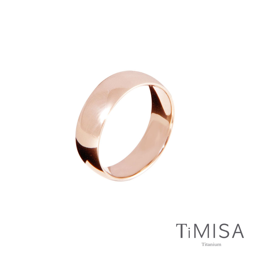TiMISA《純愛-玫瑰金》純鈦戒指