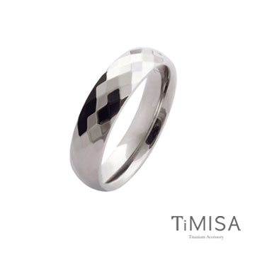 TiMISA《格緻真愛-寬版》純鈦戒指
