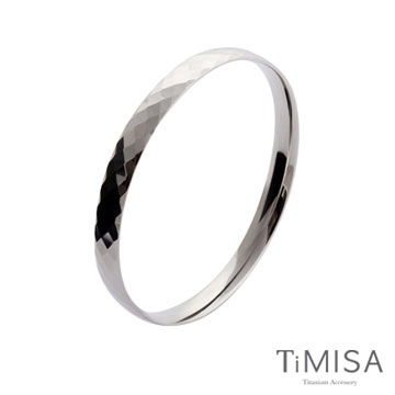 TiMISA《格緻真愛-寬版》純鈦手環