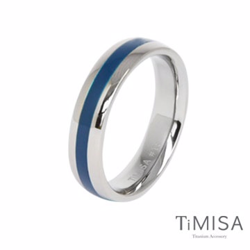 TiMISA《真愛宣言-藍》純鈦戒指