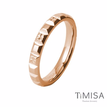 【TiMISA】格緻星光 純鈦戒指