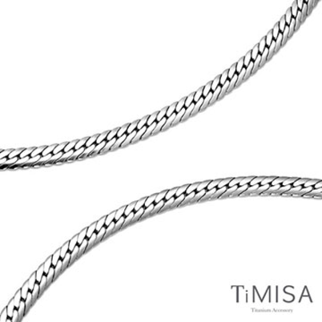 TiMISA《型男蛇紋-粗版》純鈦項鍊(M02S)