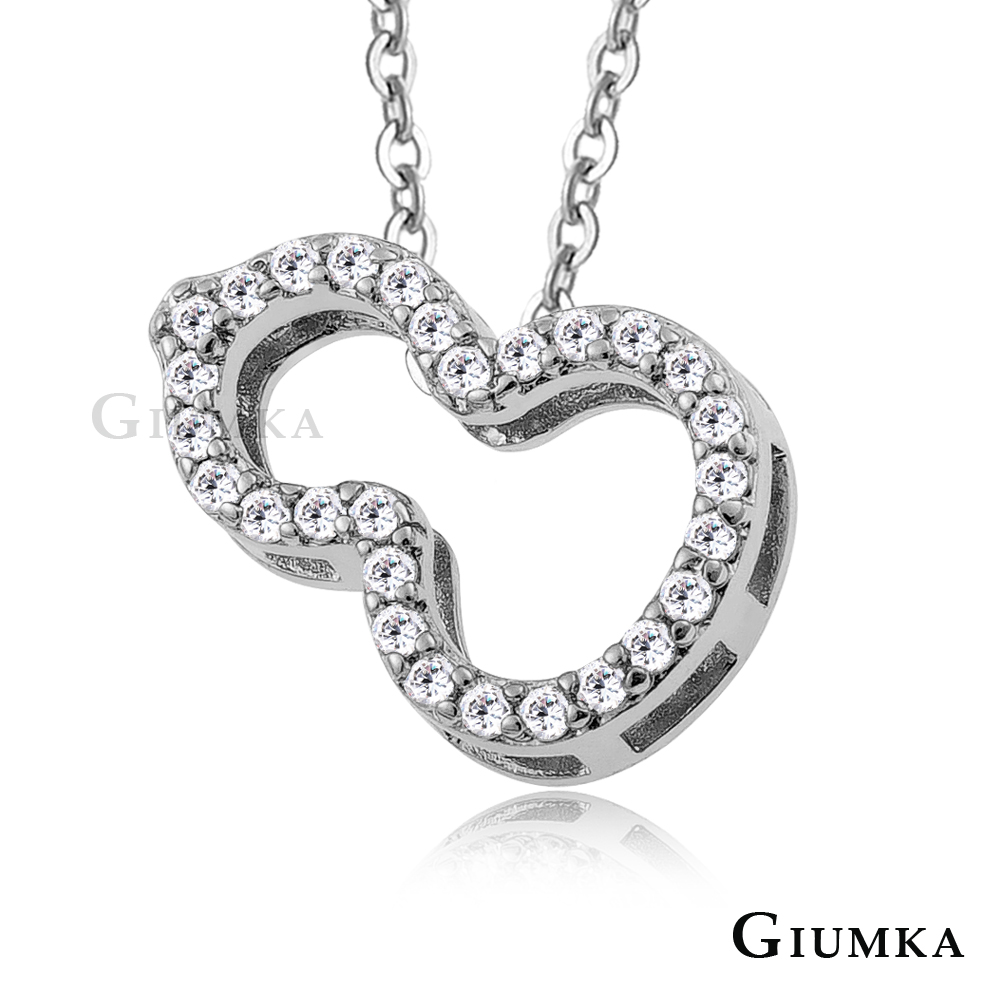 【GIUMKA】閃爍葫蘆滿鑽項鍊 精鍍正白K MN1301-5