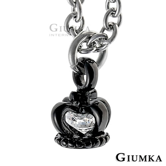 【GIUMKA】皇冠項鍊 (黑) MN1387