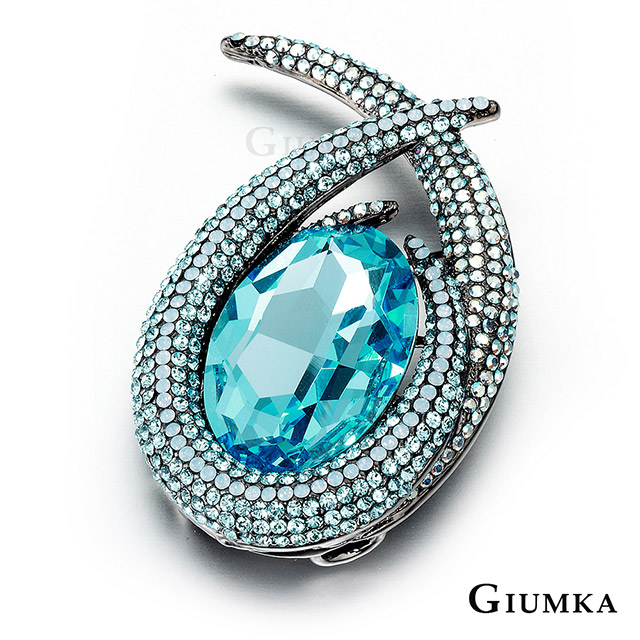 【GIUMKA】閃耀藍水晶胸針 MK011