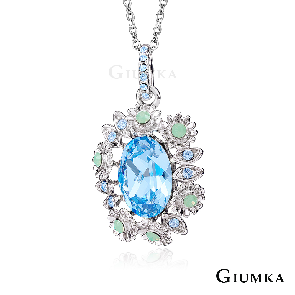 【GIUMKA】花樣年華水晶項鍊 (天藍) MN1735-1