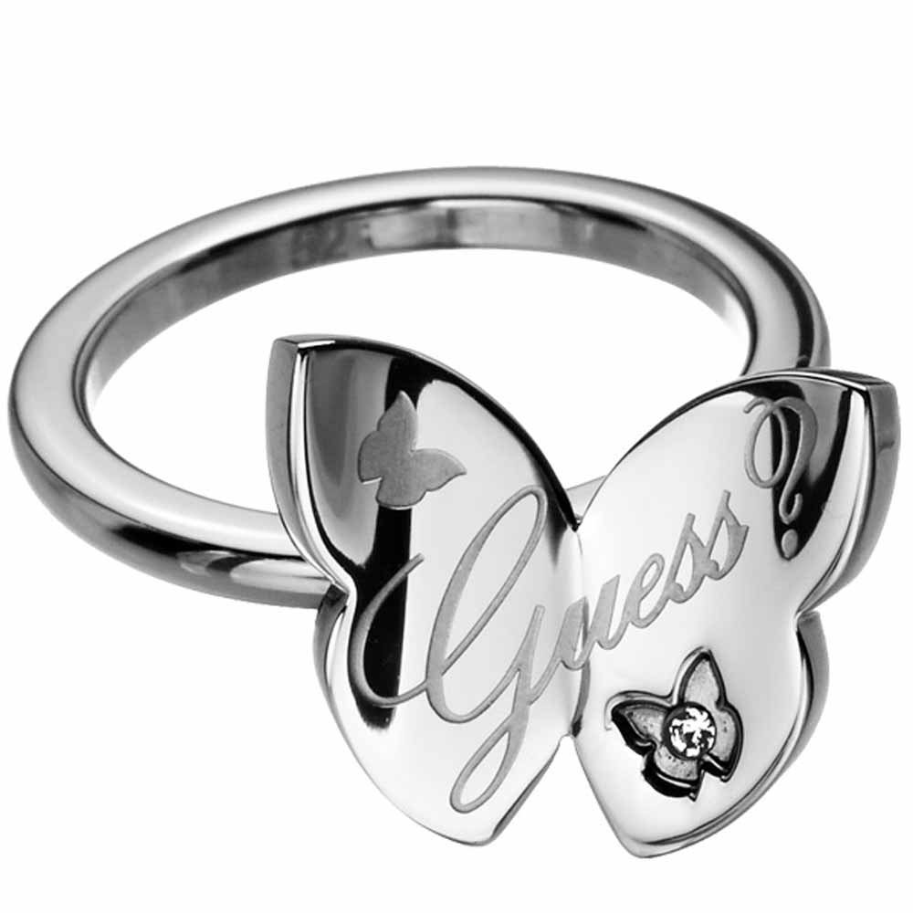 【GUESS】戀彩蝶舞真鑽戒指