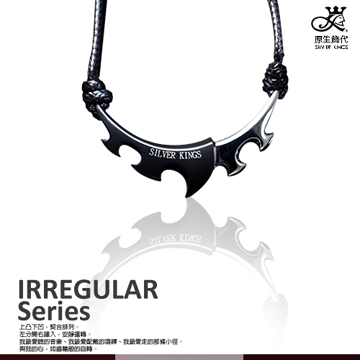 原生飾代SilverKings-自轉齒輪-頂級白鋼工藝-搭配質感細膩美國黑牛皮繩