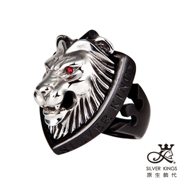 原生飾代SilverKings-獅領域-白色-頂級白鋼工藝戒指