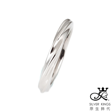 原生飾代SilverKings-同心圓-白-頂級白鋼工藝戒指