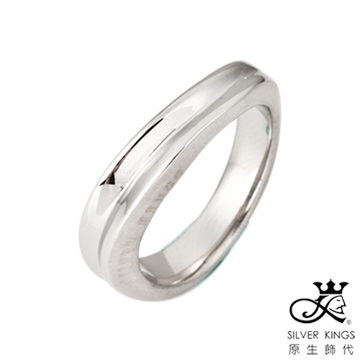 原生飾代SilverKings-狂戀-白色-頂級白鋼工藝戒指