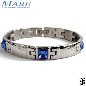 【MARE-316L白鋼系列】：巴洛克風(寶藍鋯石)寬 款