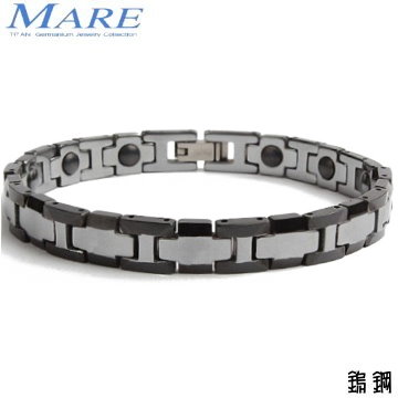 【MARE-鎢鋼系列】：銀黑雙色(PVD鍍膜)窄 款