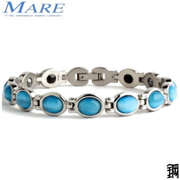 【MARE-316L白鋼系列】：貓眼石(海寶藍) 款