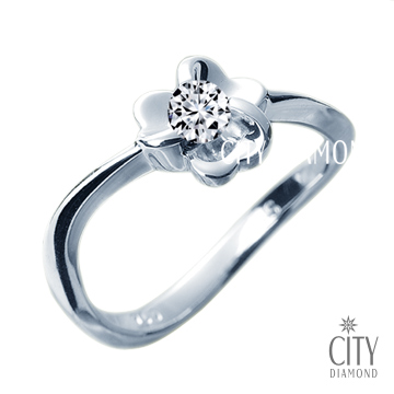 City Diamond『花中奇緣』10分鑽石戒指