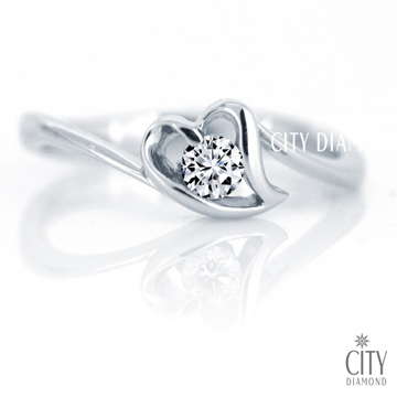 City Diamond『心吻』13分鑽戒_DR5374