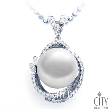 City Diamond『花季的慶典』珍珠鑽墜_AP1643
