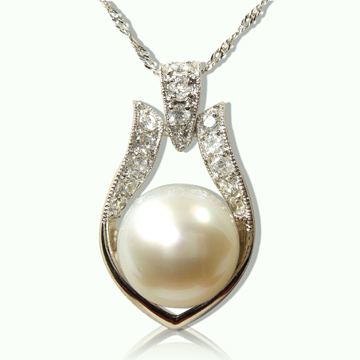【小樂珠寶】最頂級超大11-12mm天然珍珠墜子◆公主款