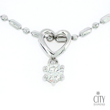City Diamond『心曲調』23分鑽石項鍊_AP635