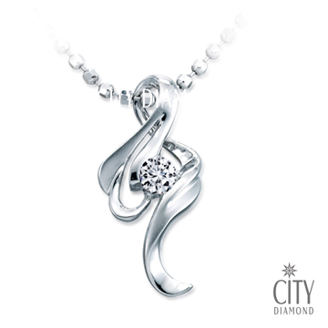City Diamond『以你的微笑許願』15分鑽石項鍊