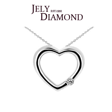 【JELY】完美愛情3分天然鑽石項鍊
