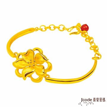 J’code真愛密碼 慈愛圍繞 純金手鍊