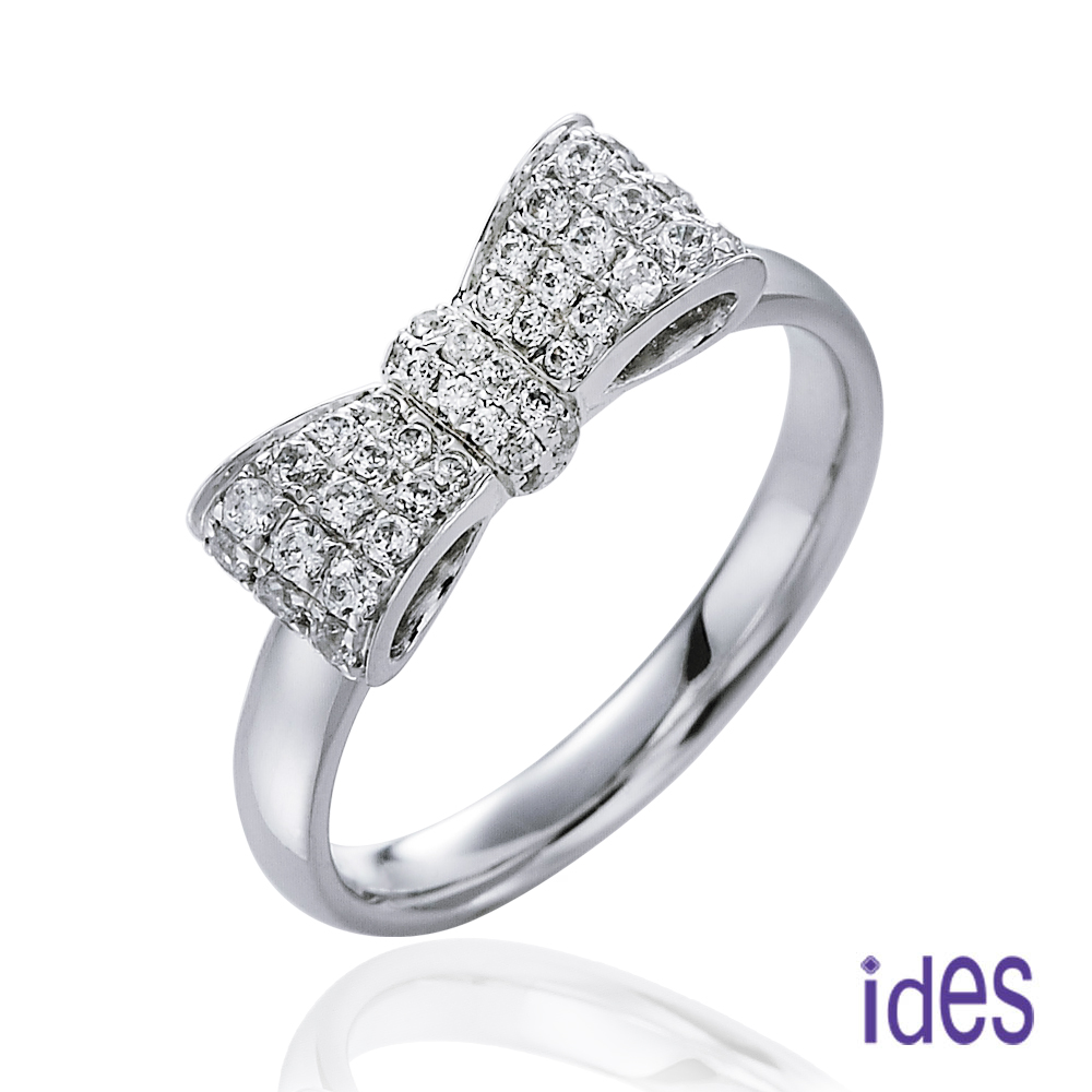 《 ides愛蒂思》浪漫蝴蝶結設計款鑽石戒指