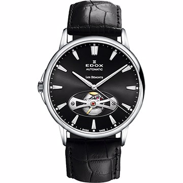 EDOX Les Bemonts Open Vision 薄曼系列機械腕錶E85021.3.NIN
