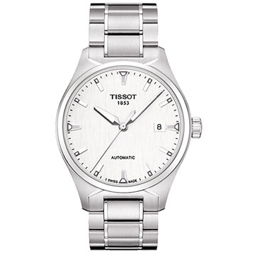 TISSOT T-Tempo 都會時尚機械腕錶(T0604071103100)-白