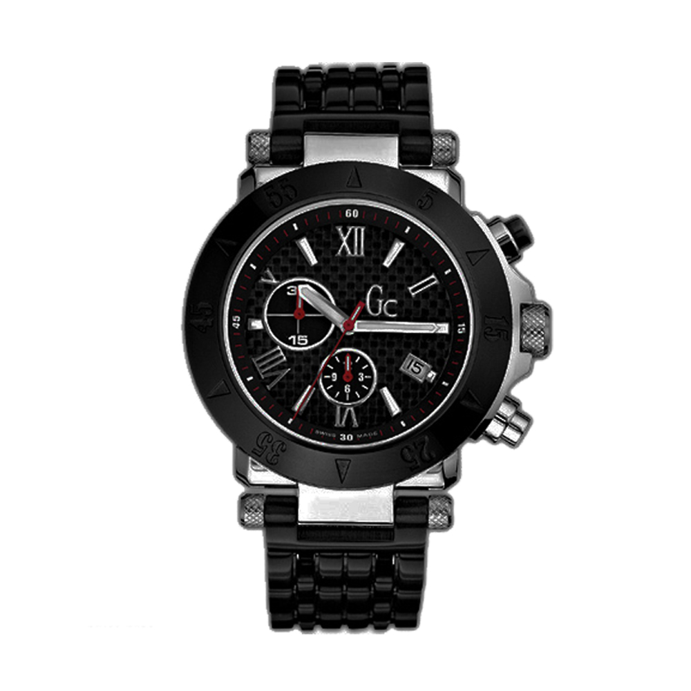 Gc 黑色尊爵計時運動腕錶