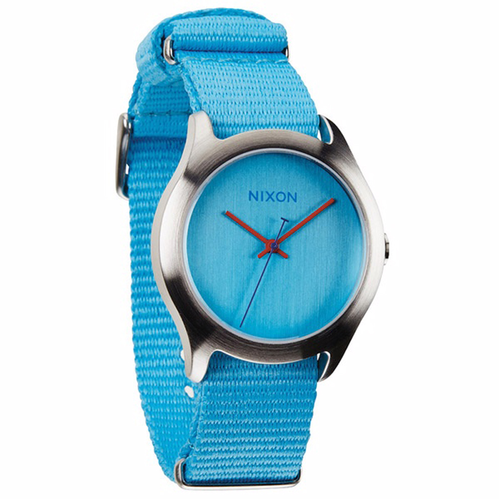 NIXON MOD 戶外冒險休閒腕錶-水藍