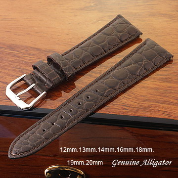 進口純正鱷魚皮高級錶帶 ( 22mm.20mm.19mm.18mm )