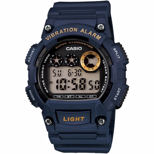 CASIO 卡西歐 強悍數位運動潮流錶(藍/51mm)