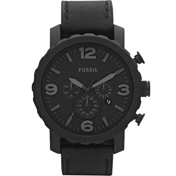 FOSSIL 大世紀戰神三眼計時腕錶(JR1354)-黑