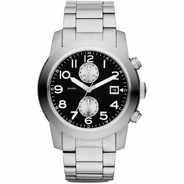 Marc Jacobs Larry 飛行時尚計時腕錶-黑 MBM5050