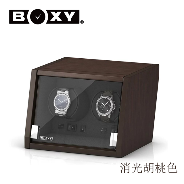 【BOXY手錶上鍊盒】【大錶專用】【緩降玻璃門】城堡系列 2支裝 動力儲存盒 機械錶專用