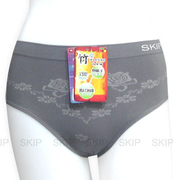 SKIP四季織精品**90%竹炭女中腰三角內褲**