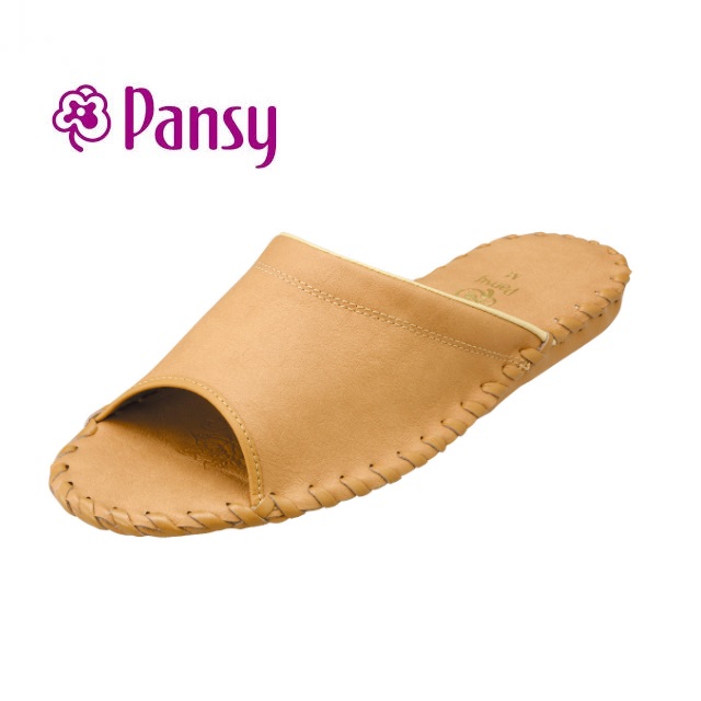 【Pansy】日本品牌室內女士拖鞋-咖啡色-9505