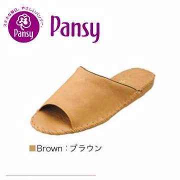 【Pansy】日本皇家品牌 室內男士拖鞋-咖啡色-9723