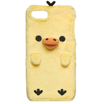 San-X 懶熊毛絨立體造型 iPhone 5 手機保護殼。小雞