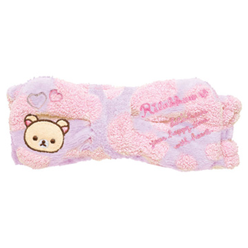 San-X 懶熊愛心泡泡浴系列美容頭巾。懶妹