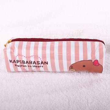 Kapibarasan 水豚君愛心印花方筒筆袋