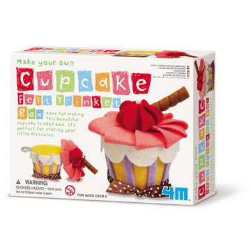 【4M美勞創作系列】Make Your Own Cupcake Felt Trinket Box 俏麗蛋糕首飾盒