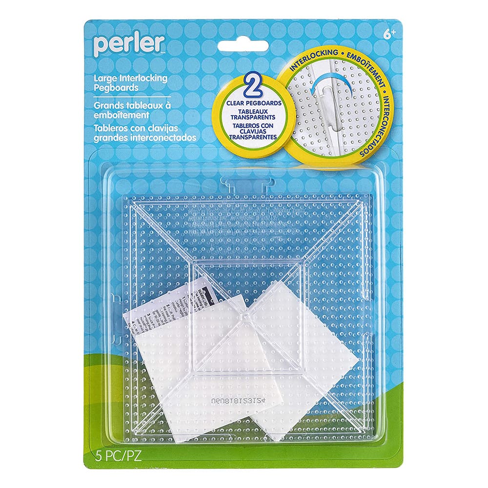 《Perler拼拼豆豆》兩入透明大方形模型板組合