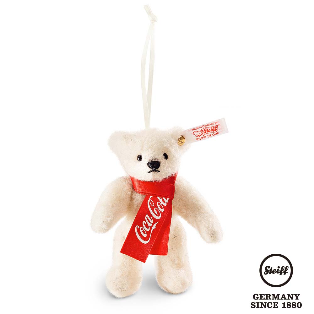 STEIFF德國金耳釦泰迪熊 - 可口可樂北極熊 (限量版吊飾)
