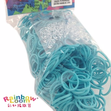 【BabyTiger虎兒寶】Rainbow Loom 彩虹編織器 彩虹圈圈 600條 補充包 - 亮藍色
