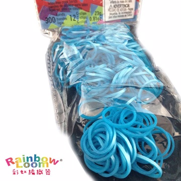 【BabyTiger虎兒寶】Rainbow Loom 彩虹編織器 彩虹圈圈 300條 補充包 - 金屬藍色