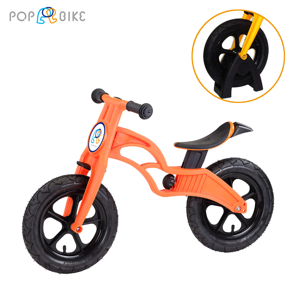 【BabyTiger虎兒寶】POPBIKE 兒童充氣輪胎滑步車-AIR充氣胎+置車架